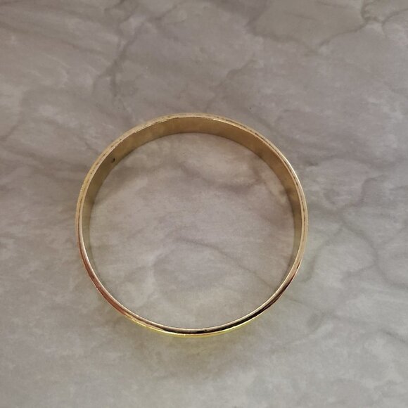 💛 Vintage 1990s 90s J.Crew Yellow Enamal Skinny Bangle Bracelet 💛 - Picture 11 of 16